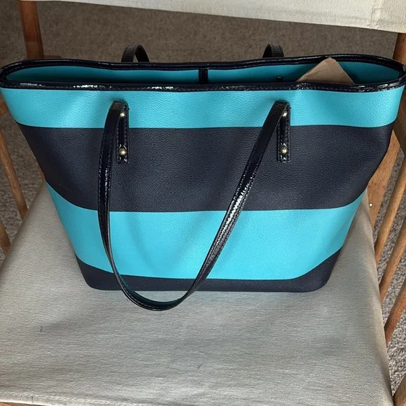 Kate Spade Navy and Blue Modern Tote - Picture 2 of 6